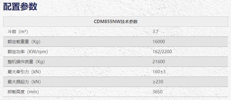 龍工CDM855NW叉裝機